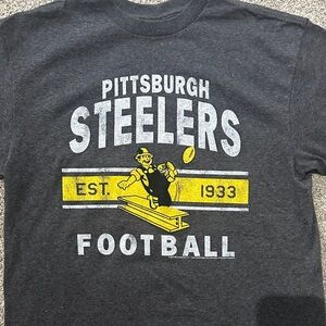 Pittsburgh Steelers Gray Short Sleeve Tee